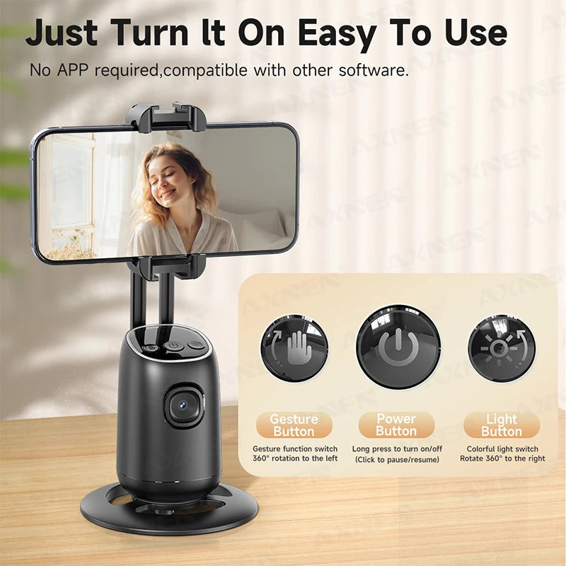 Gimbal Stabilisateur AI Auto-Tracking | Suivi Intelligent Smartphone