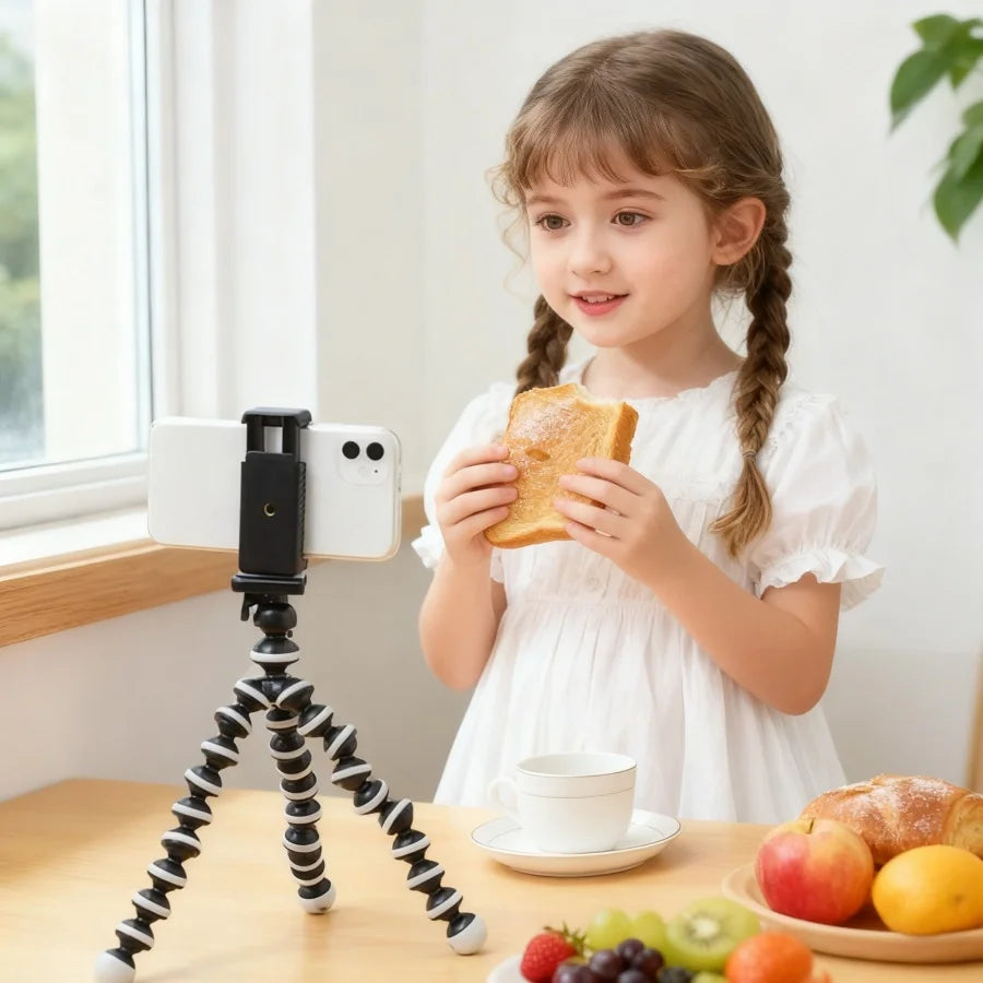 Mini Trépied Flexible avec Télécommande Bluetooth | Support Créateur